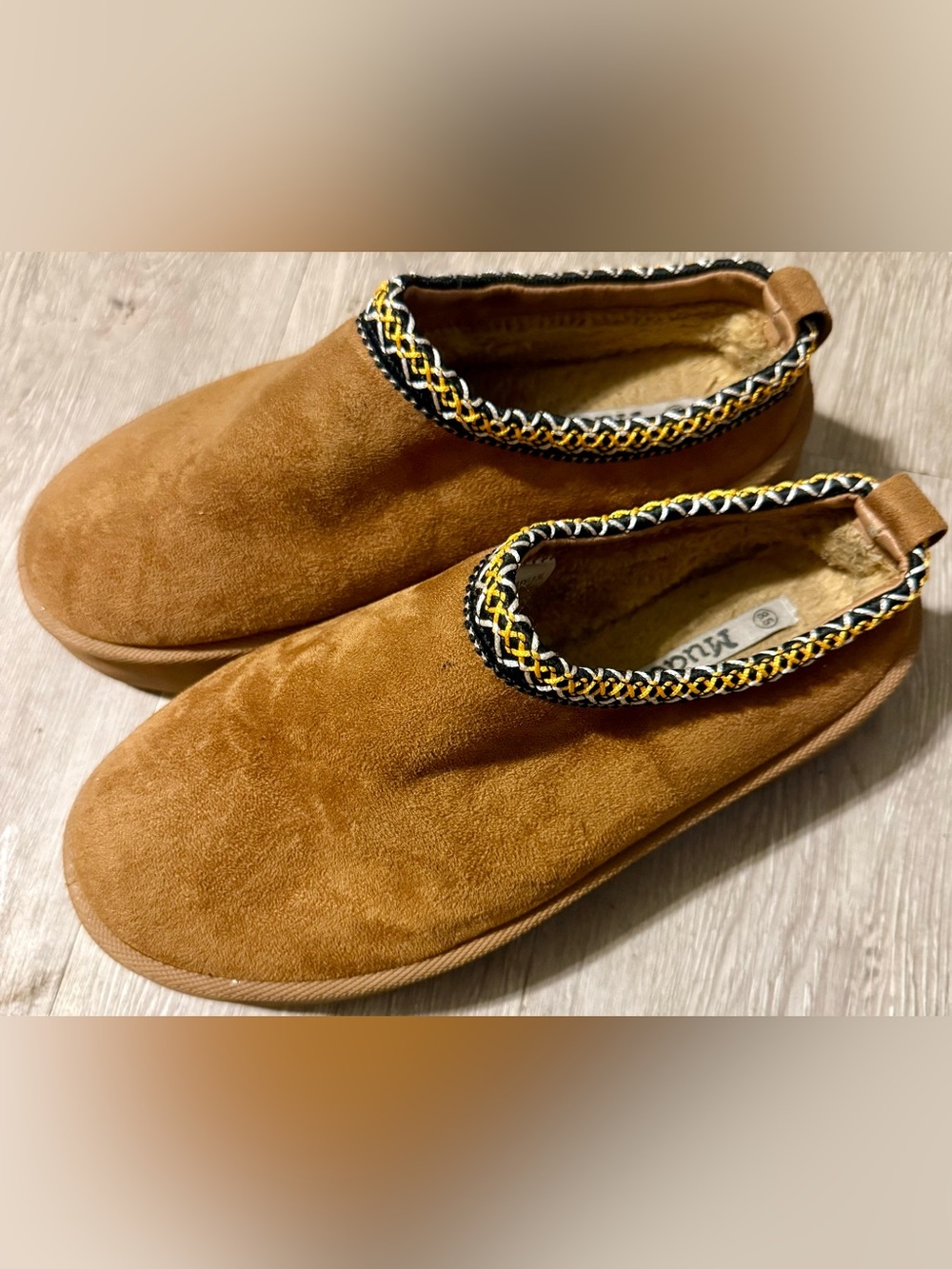 MUDD Stormy PLATFORM SLIPPER Slides Boots Clog BROWN TAN TASMAN size 8.5